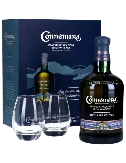 Connemara Distillers Edition + 2 glasses pack