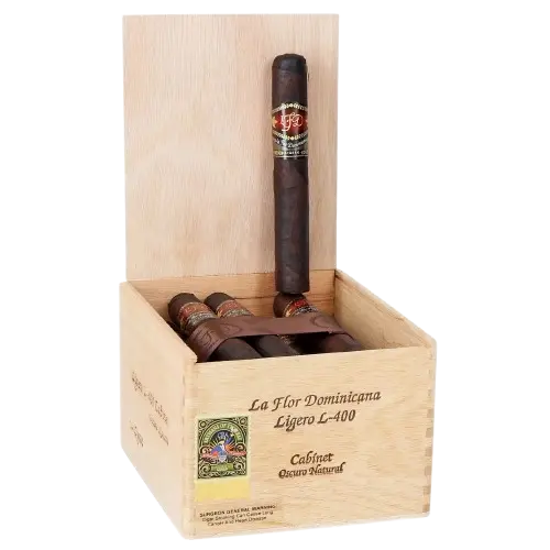 La Flor Dominicana Ligero L-400 Cabinet Oscuro Natural