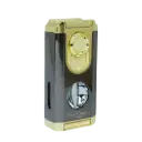PIERRE CARDIN H series 3 in 1 Cigar Lighter Black& Gold Color