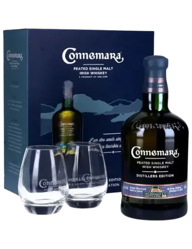 Connemara Distillers Edition + 2 glasses pack